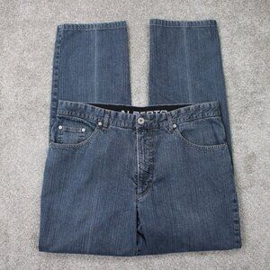 Alberto Tommy Jeans Mens 36x32 Blue Cotton Stretch 5-Pocket Straight Leg